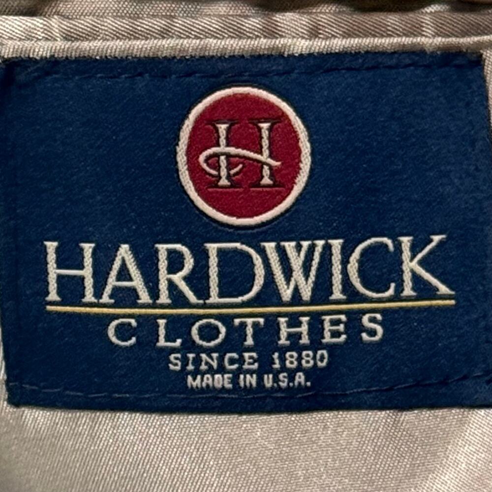 Vintage Hardwick Clothes Blazer Mens Green Gold Button Single Breasted Size 42R - Picture 6 of 9